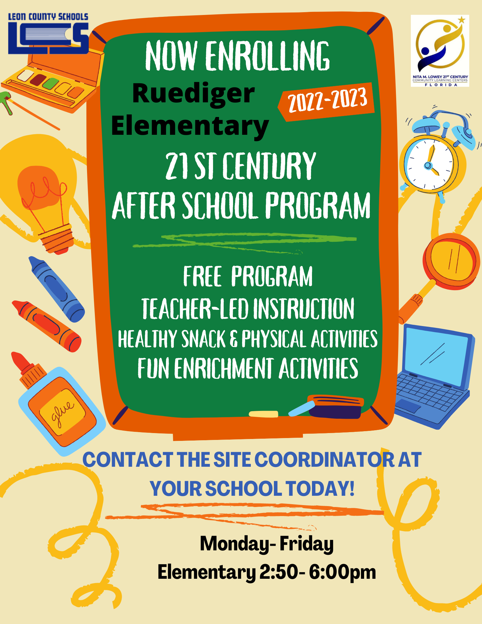 21st CCLC Ruediger Fall Flyer 21st CCLC Ruediger Fall Flyer